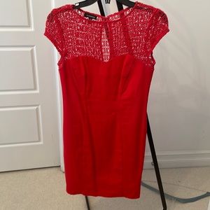 Le Chateau Red Dress fitted Above the knee Size XXS